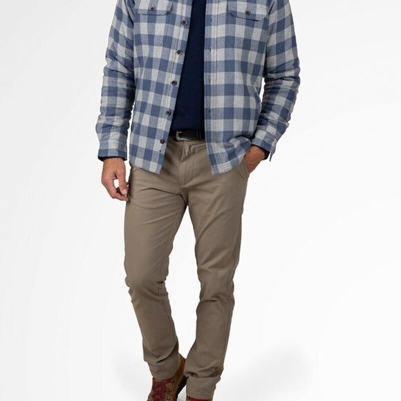 Tailor Vintage Soft Flannel Shirt Jacket Lined with Plush Sherpa Men's Size XXL - Picture 4 of 10